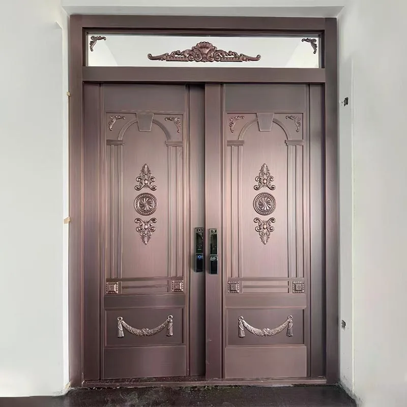 High-End Entry Copper Door