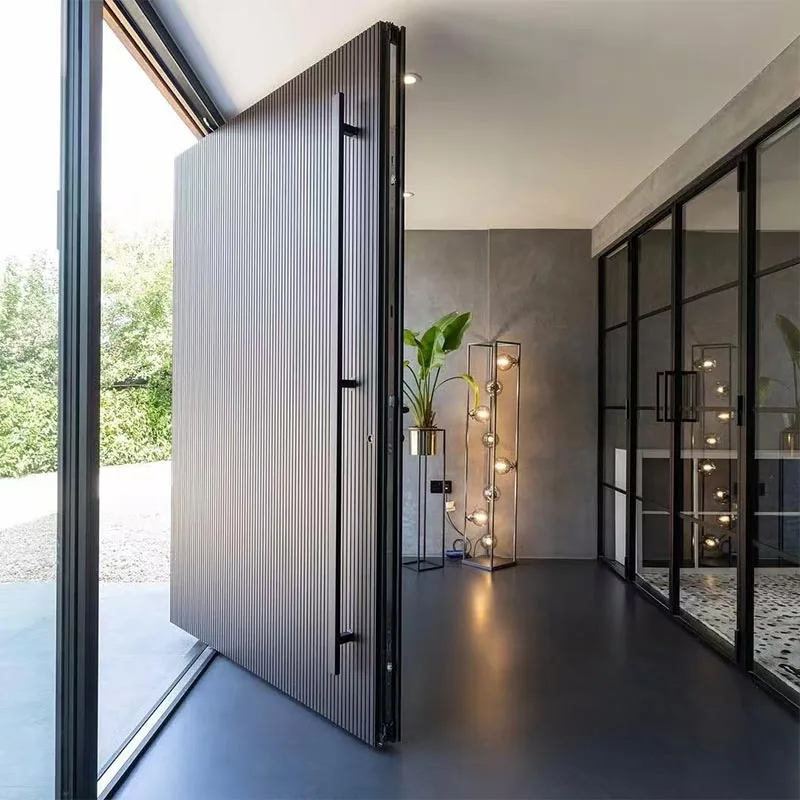 Off-axis Precision Carved Cast Aluminum Door