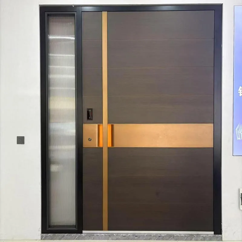 Off-Axis Precision Carved Pivot Door