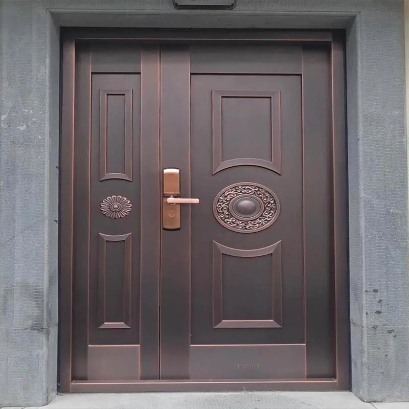 One-Door One-View Mother-Son Copper Entry Door