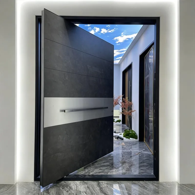 Off-axis Precision Carved Cast Aluminum Door